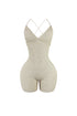 Close Enough Back Lace Up Knit Romper